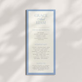 Modern Border Elegance Wedding Ceremony Program プログラム