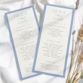 Modern Border Elegance Wedding Ceremony Program プログラム