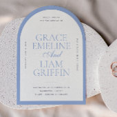 Modern Border Elegance Wedding Invitation 招待状