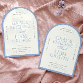 Modern Border Elegance Wedding Invitation 招待状