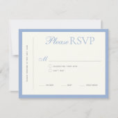 Modern Border Elegance Wedding RSVP Card (正面)