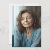 Modern Born in 1966 4 Photos 60th Birthday Party 招待状 (裏面)