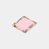 Modern Botanical Abstract Art Pink ポストイット (アングル)