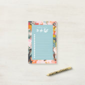 Modern Botanical Abstract Art To Do List ポストイット (デスク上)