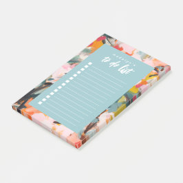 Modern Botanical Abstract Art To Do List ポストイット
