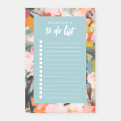 Modern Botanical Abstract Art To Do List ポストイット (正面)