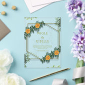 Modern Botanical Acrylic Wedding Invitation アクリル招待状 (インサイチュ (ウェディング))