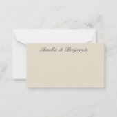 Modern Botanical Black Ivory Custom Gift Enclosure ノートカード (正面)