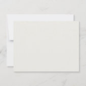 Modern Botanical Branch Logo Note Card 招待状 (裏面)