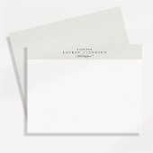 Modern Botanical Branch Logo Note Card 招待状