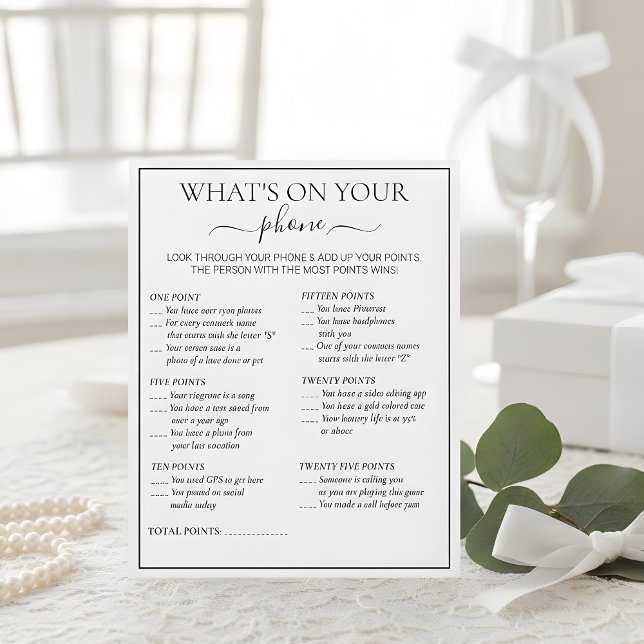 Modern Botanical Bridal Shower Bingo Game (クリエイターアップロード済み)