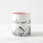 ​Modern Botanical "Choose Love and Kindness" Combo マグカップ (中央)