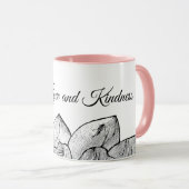 ​Modern Botanical "Choose Love and Kindness" Combo マグカップ (正面右)