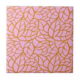 Modern Botanical Decorative Tile | Ceramic Tile タイル