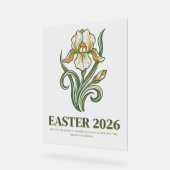 Modern Botanical Easter Blessings アクリルサイン (傾斜)