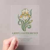 Modern Botanical Easter Blessings アクリル招待状 (インサイチュ (ポータブル))