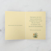 Modern Botanical Easter Blessings カード (内部)