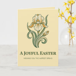 Modern Botanical Easter Blessings カード