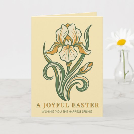 Modern Botanical Easter Blessings カード (小さな植物)