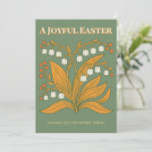 Modern Botanical Easter Blessings 招待状 (スタンド正面)