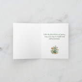 Modern Botanical Easter Blessings 招待状 (内部)