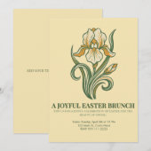 Modern Botanical Easter Blessings 招待状 (正面/裏面)