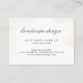 Modern Botanical Eucalyptus Greenery Elegant 名刺 (裏面)