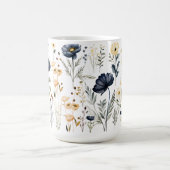 Modern botanical flower mug コーヒーマグカップ (中央)