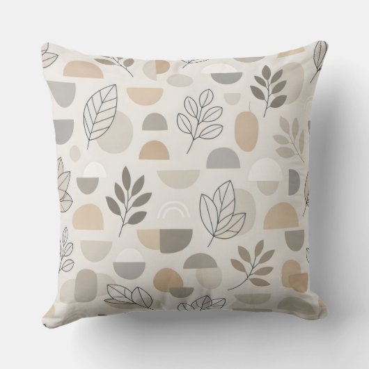 Modern Botanical Harmony クッション (裏面)