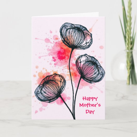 Modern Botanical Illustration カード (正面)