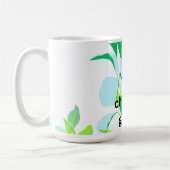 Modern Botanical Leaf  コーヒーマグカップ (左)