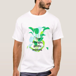 Modern Botanical Leaf Tシャツ