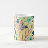 Modern Botanical Plants and Flowers コーヒーマグカップ (中央)