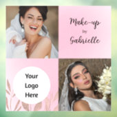 Modern Botanical Soft Pink Boho Photo Script  ウィンドウサイン (シート3)