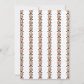 Modern Botanical Summer Fall Wedding Bridal Shower 招待状 (裏面)