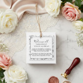 Modern Botanical Wedding Welcome Minimal フェイバータグ