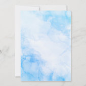 Modern Bougainvillea Santorini Destination Wedding 招待状 (裏面)