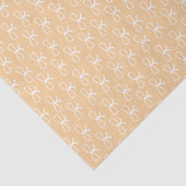 Modern Bow Pattern Pastel Orange Tissue Paper 薄葉紙 (詳細)