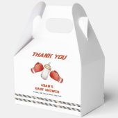 Modern Boxing Little Champion Baby Shower  フェイバーボックス (裏面)