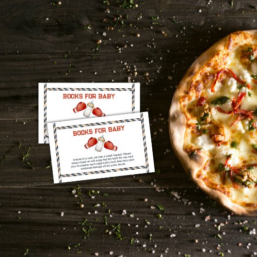 Modern Boxing Little Champion Books Baby Shower  エンクロージャーカード