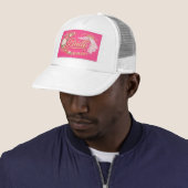 Modern Bride Embroidered Hat Patch - Hot Pink キャップ (インサイチュ)