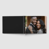 Modern Bride Groom Wedding Guest Book ゲストブック (全面)