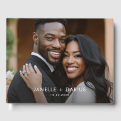 Modern Bride Groom Wedding Guest Book ゲストブック (正面)