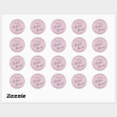 Modern Bride Shower Square Sticker  ラウンドシール (シート)
