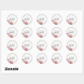 Modern Bride Shower Sticker  ラウンドシール (シート)