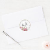 Modern Bride Shower Sticker  ラウンドシール (封筒)