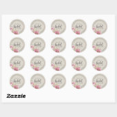 Modern Bride Shower Sticker ラウンドシール (シート)