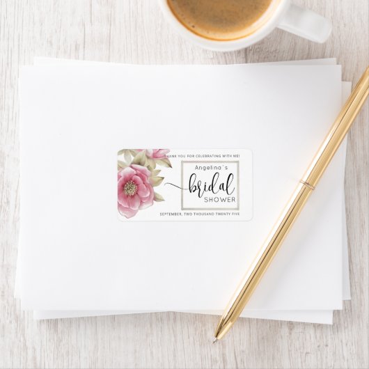 Modern Bride Shower Sticker  ラベル (インサイチュ)