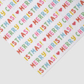 Modern Bright Colorful Merry Christmas 薄葉紙 (詳細)