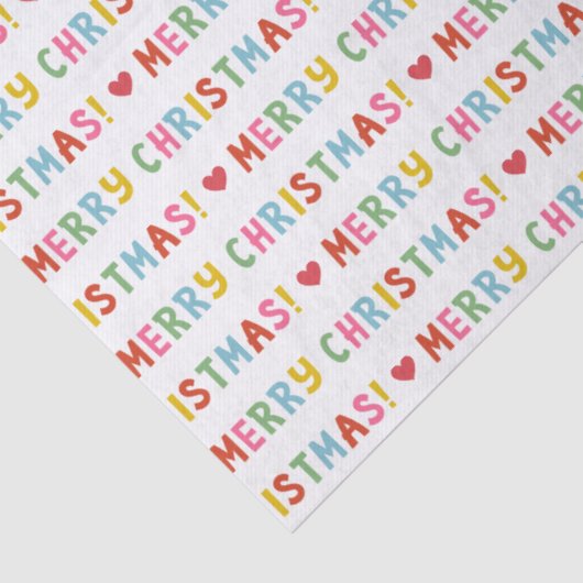 Modern Bright Colorful Merry Christmas 薄葉紙 (詳細)